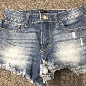 High waisted cut off shorts